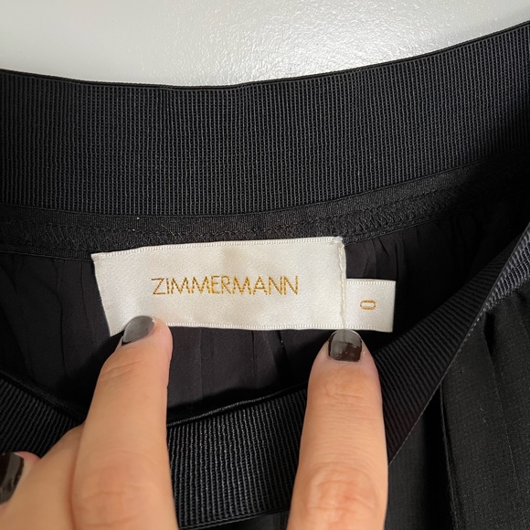 Zimmermann black and white pleated skirt - Picture 2 of 5